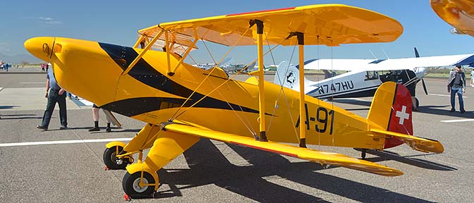 Bucker Bu-131 Jungmann NX8TE, Cactus Fly-in, March 7, 2015